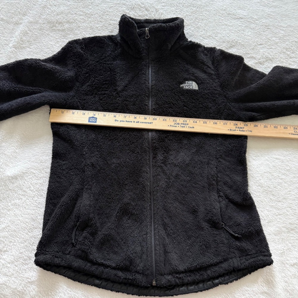 The North Face Osito Fleece Jacket Women Small Black Full Zip High Pile Soft - Picture 4 of 8